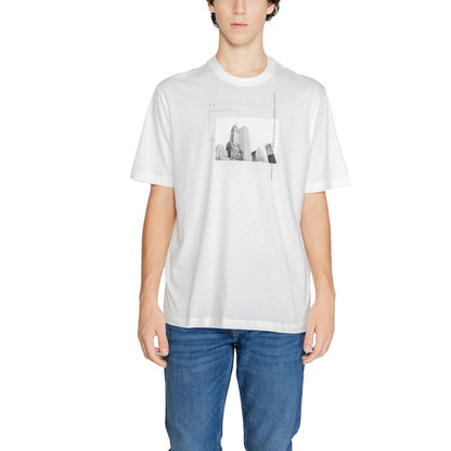 T-shirt bianca in cotone di Armani Exchange