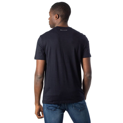 T-shirt in cotone blu Armani Exchange