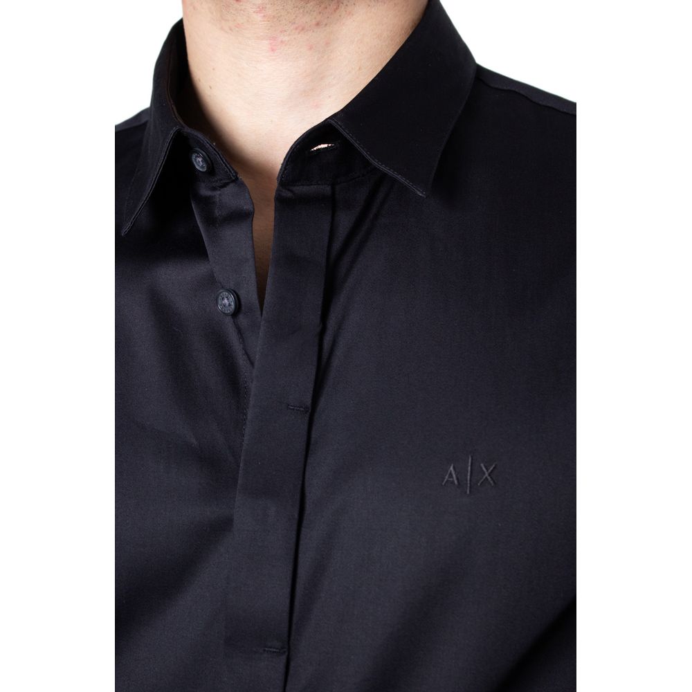 Armani Exchange Black Cotton Shirt