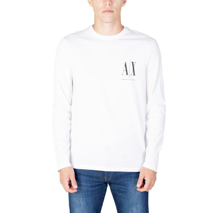 T-shirt bianca in cotone di Armani Exchange