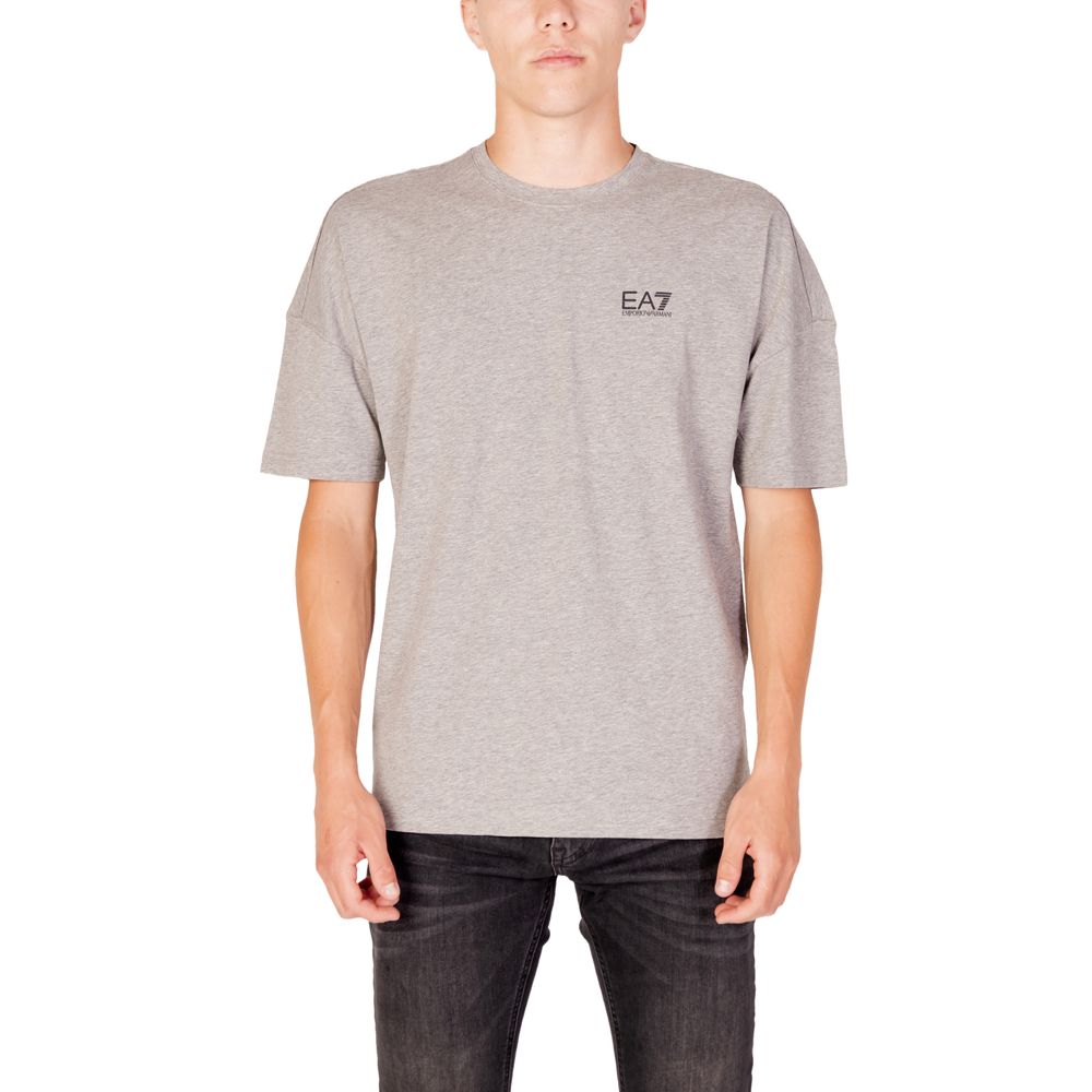 T-shirt in cotone grigio EA7 Emporio Armani