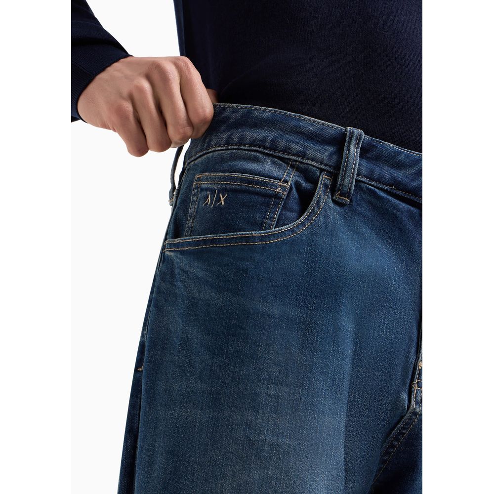 Armani Exchange Jeans e pantaloni in cotone blu
