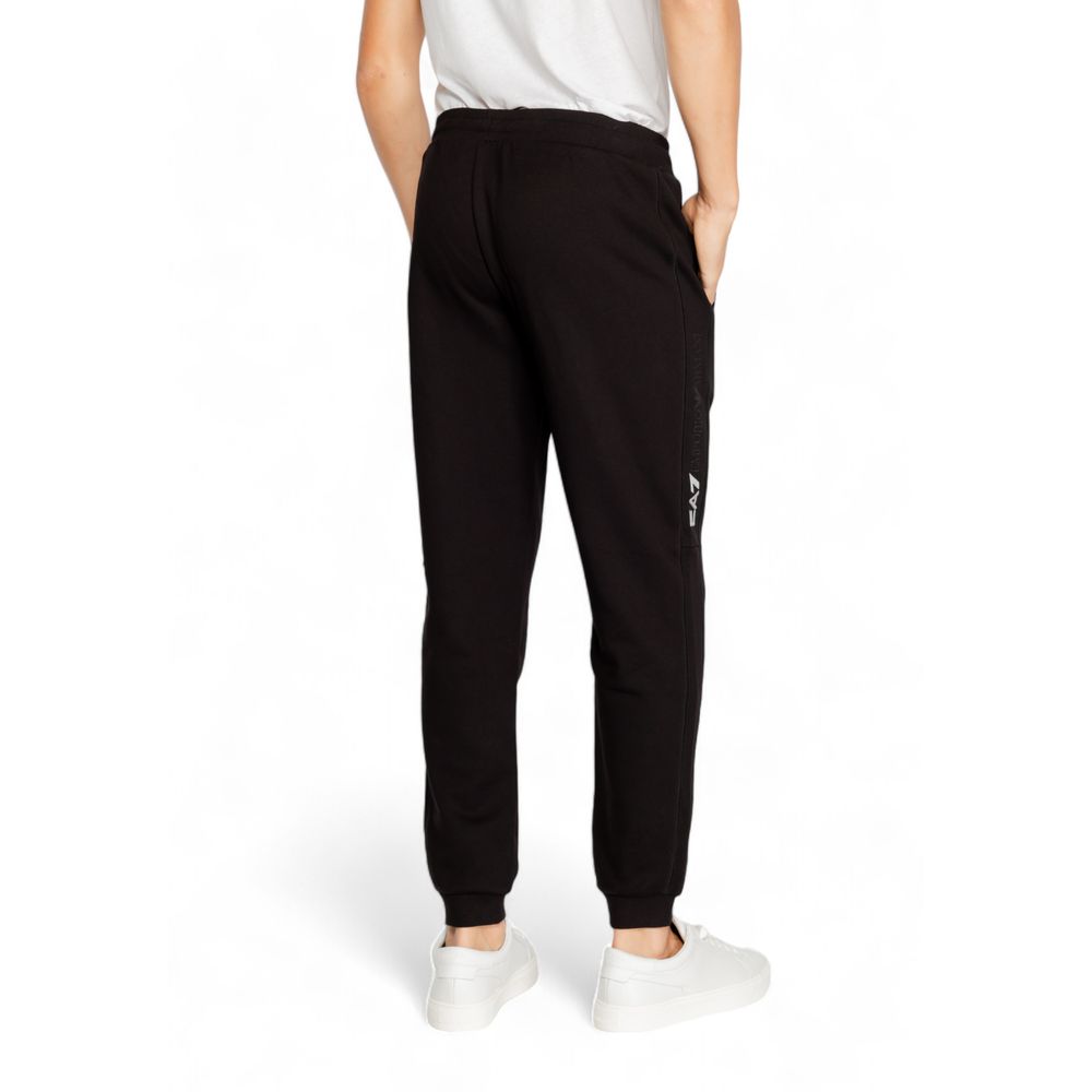 Jeans e pantaloni in cotone nero EA7 Emporio Armani