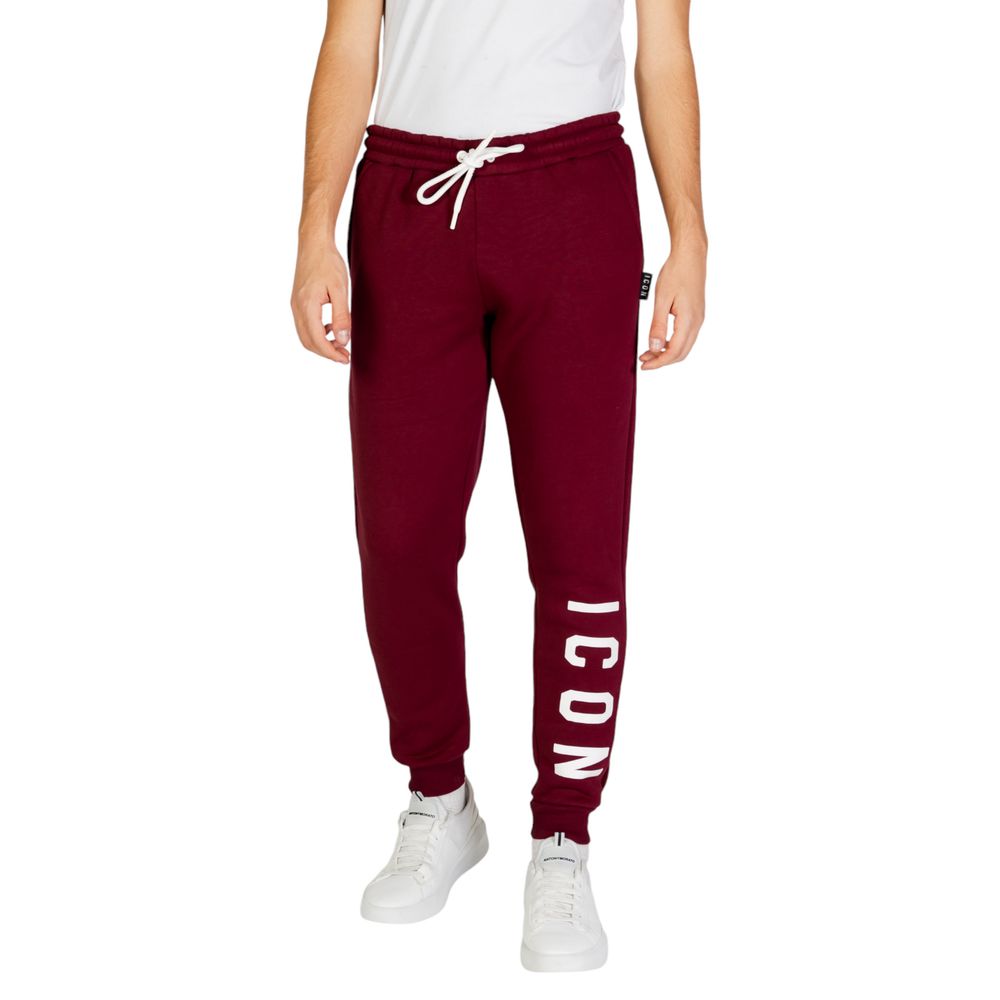 Jeans e pantaloni in cotone bordeaux Icon