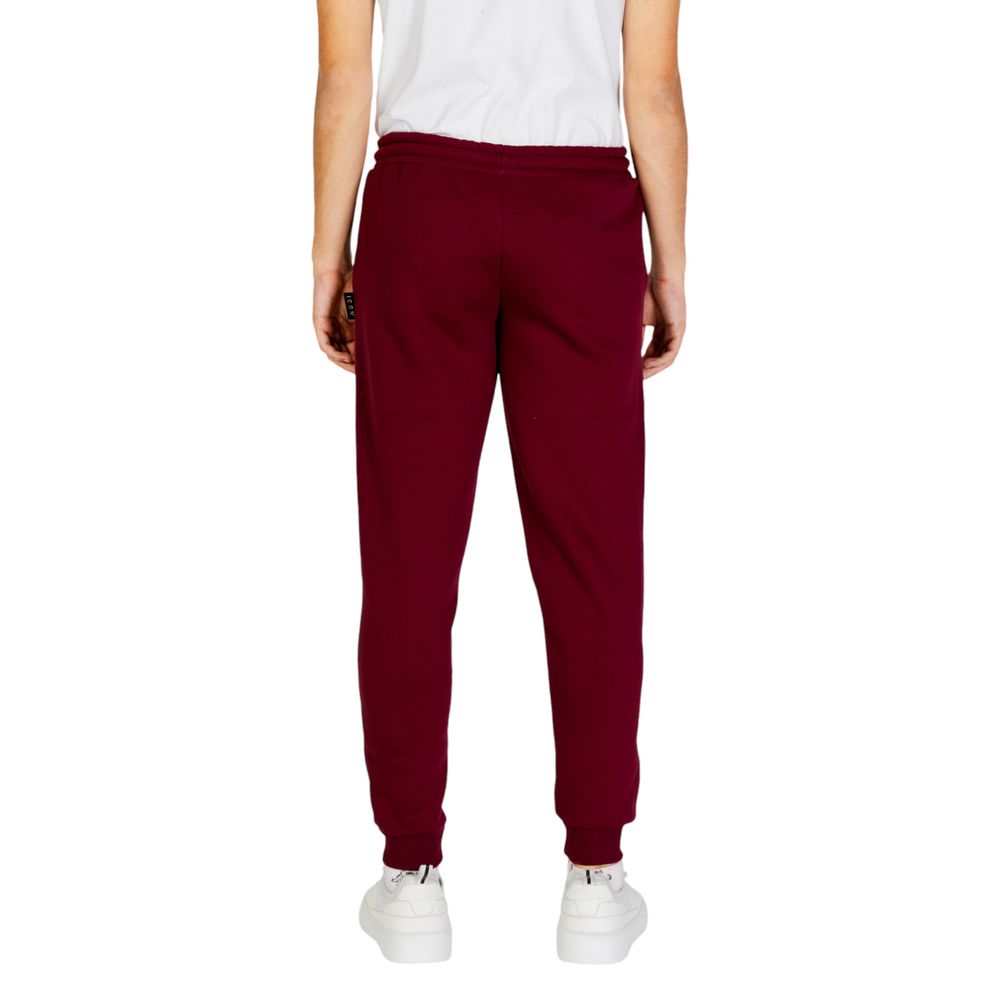 Jeans e pantaloni in cotone bordeaux Icon