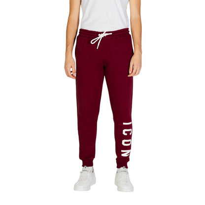 Jeans e pantaloni in cotone bordeaux Icon