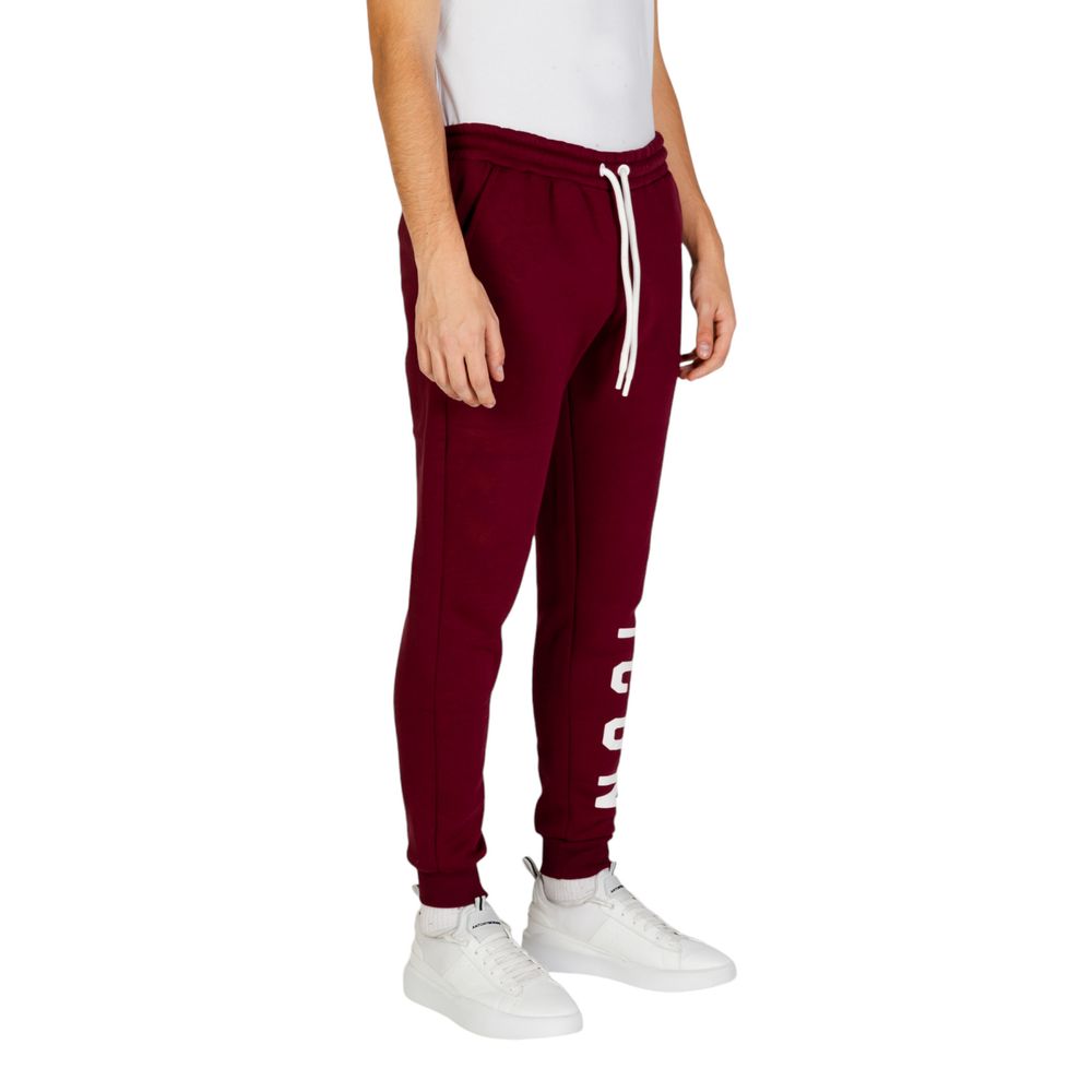 Jeans e pantaloni in cotone bordeaux Icon