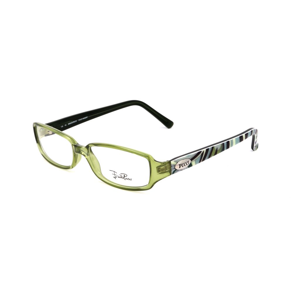 Montature in plastica verde Emilio Pucci