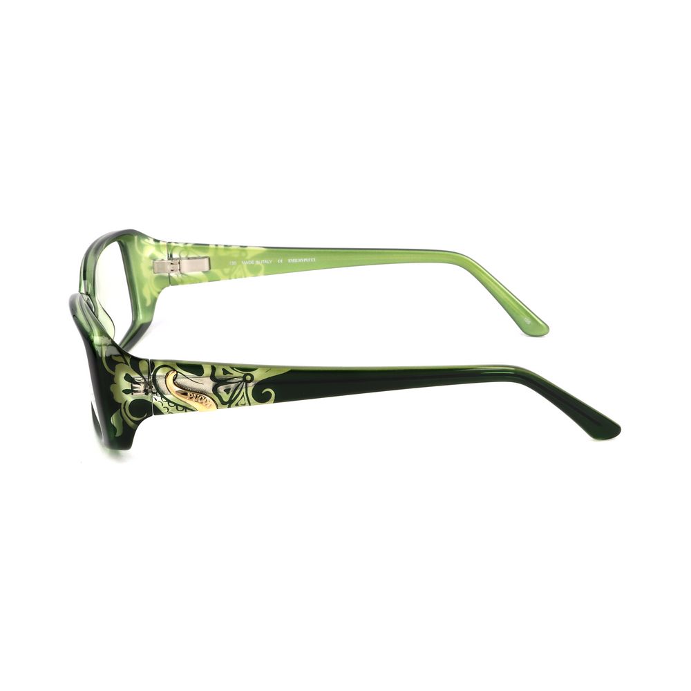 Montature in plastica verde Emilio Pucci