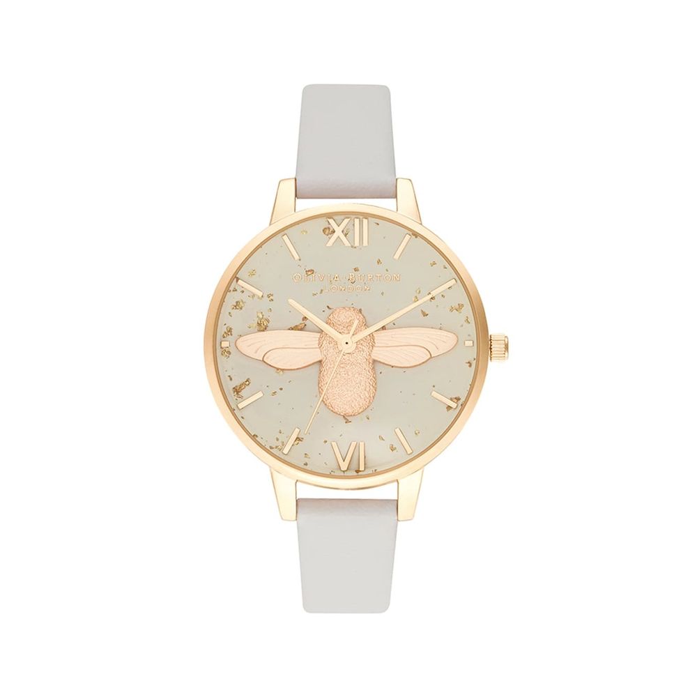 Orologio Olivia Burton in pelle sintetica grigia