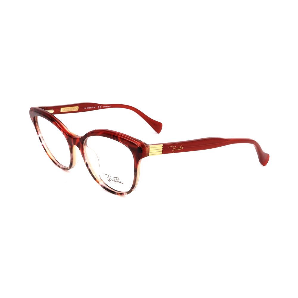 Montature in plastica rossa Emilio Pucci