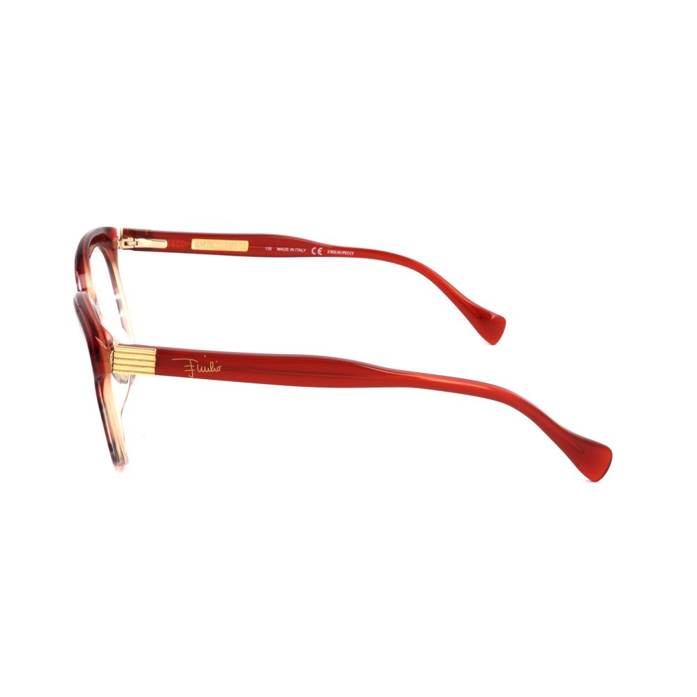 Montature in plastica rossa Emilio Pucci