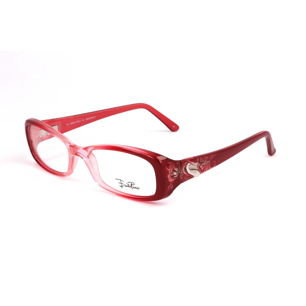 Montature in plastica rossa Emilio Pucci