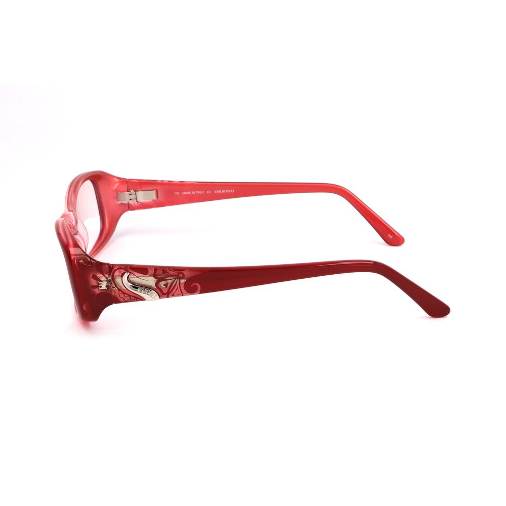 Montature in plastica rossa Emilio Pucci