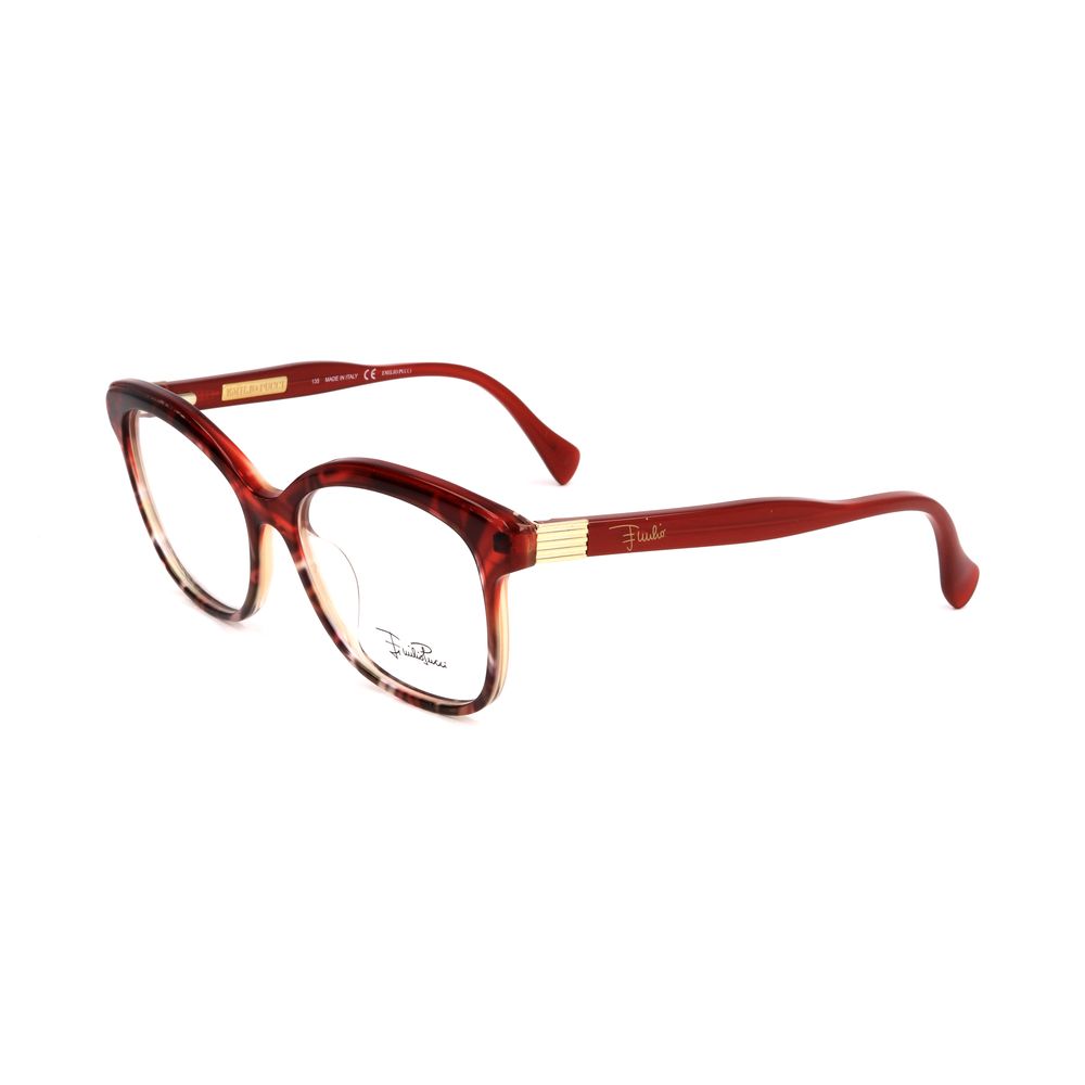 Montature in plastica rossa Emilio Pucci