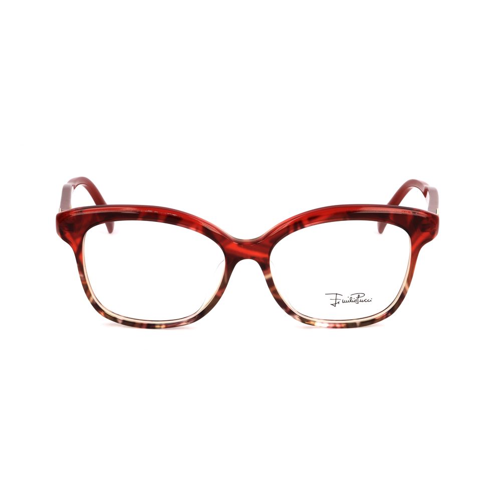 Montature in plastica rossa Emilio Pucci