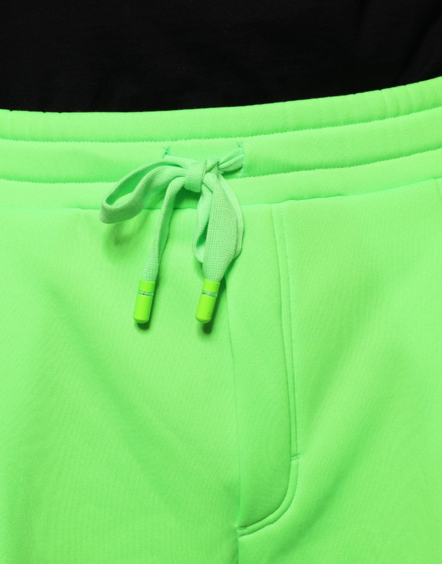 Pantaloni della tuta cargo in poliestere verde neon Dolce &amp; Gabbana