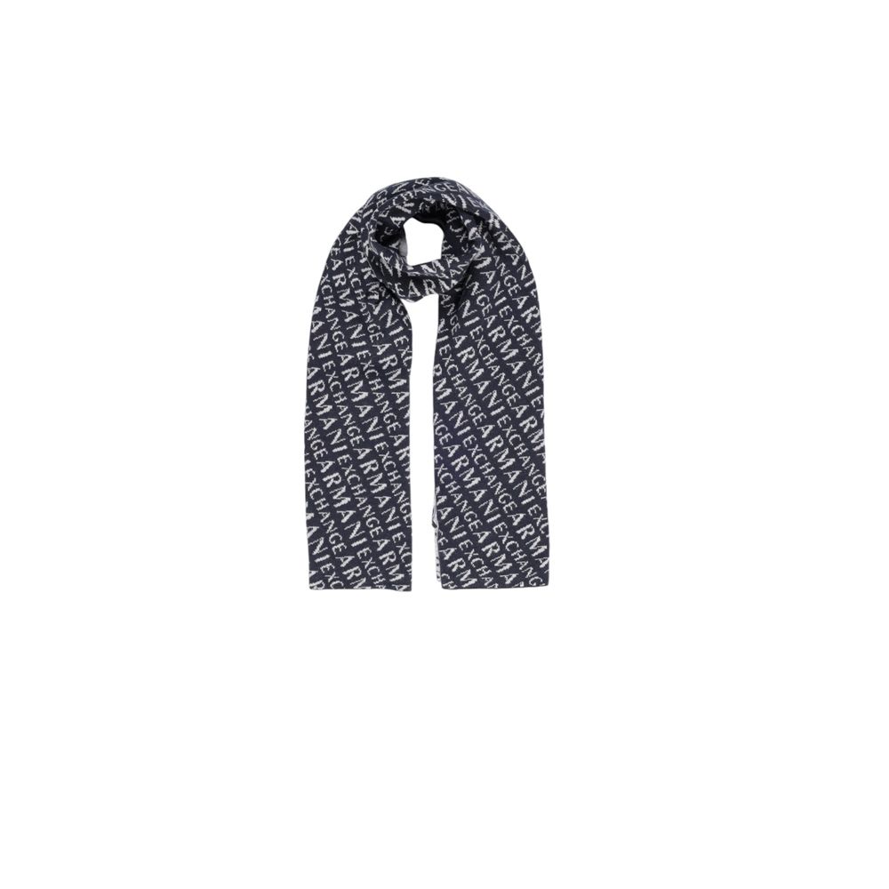 Sciarpa in poliammide blu Armani Exchange
