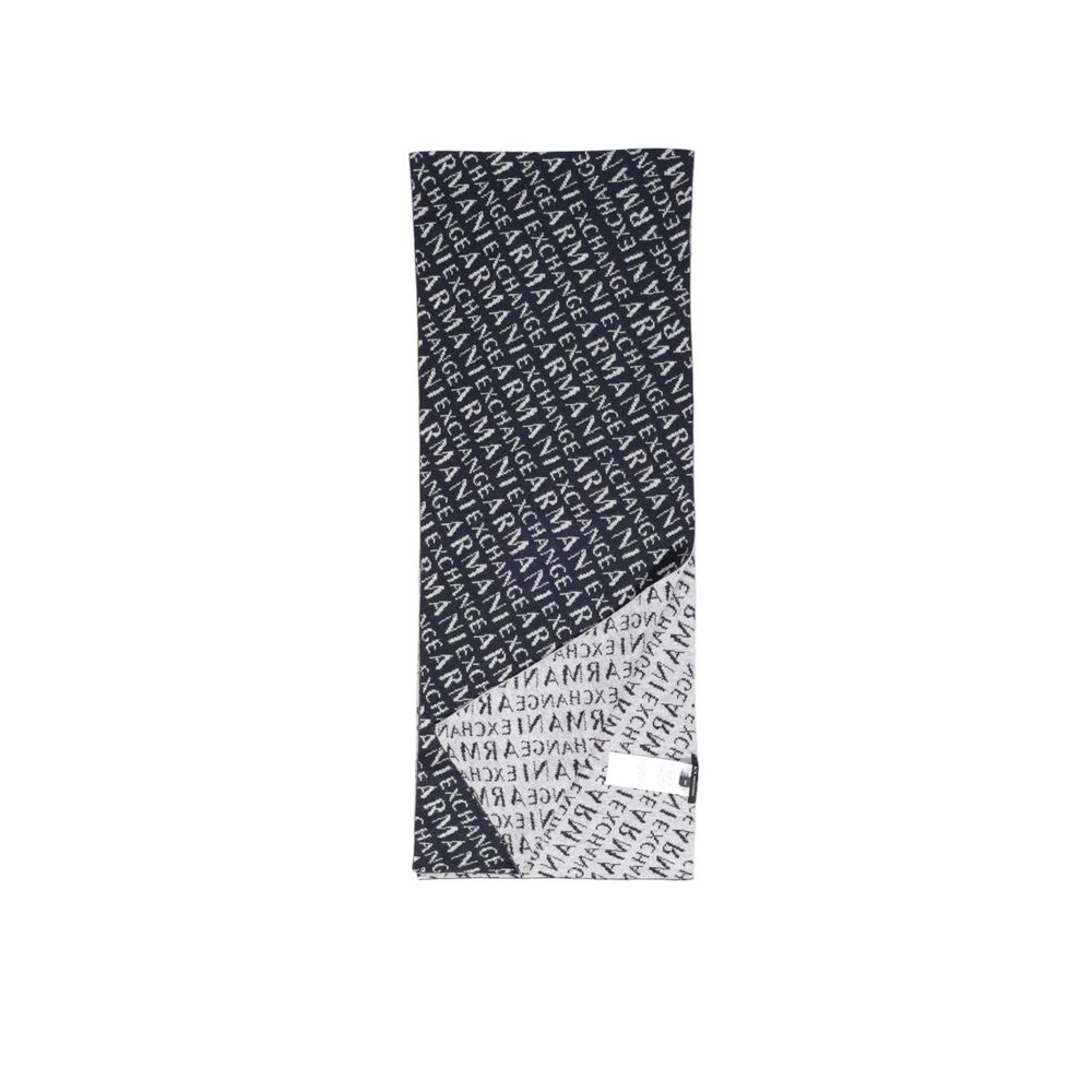 Sciarpa in poliammide blu Armani Exchange