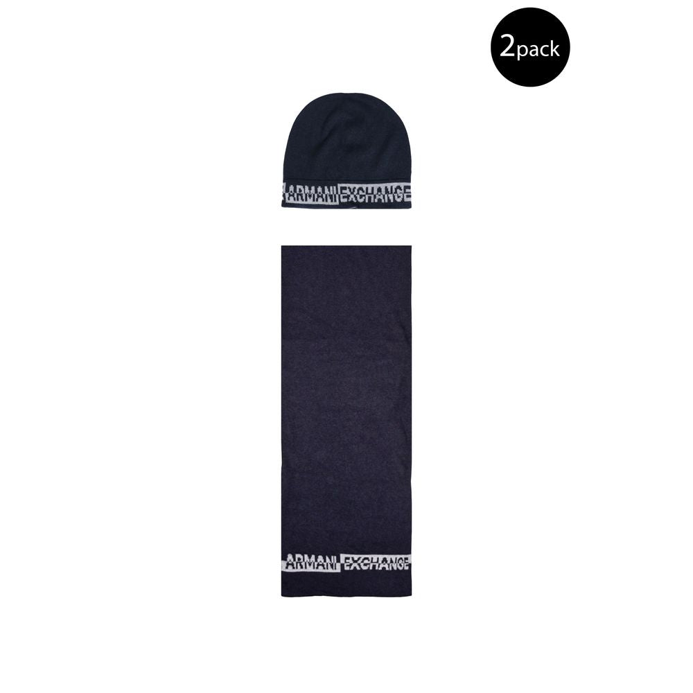 Sciarpa in poliammide blu Armani Exchange