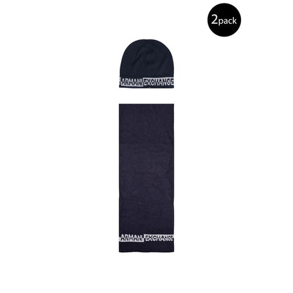Sciarpa in poliammide blu Armani Exchange
