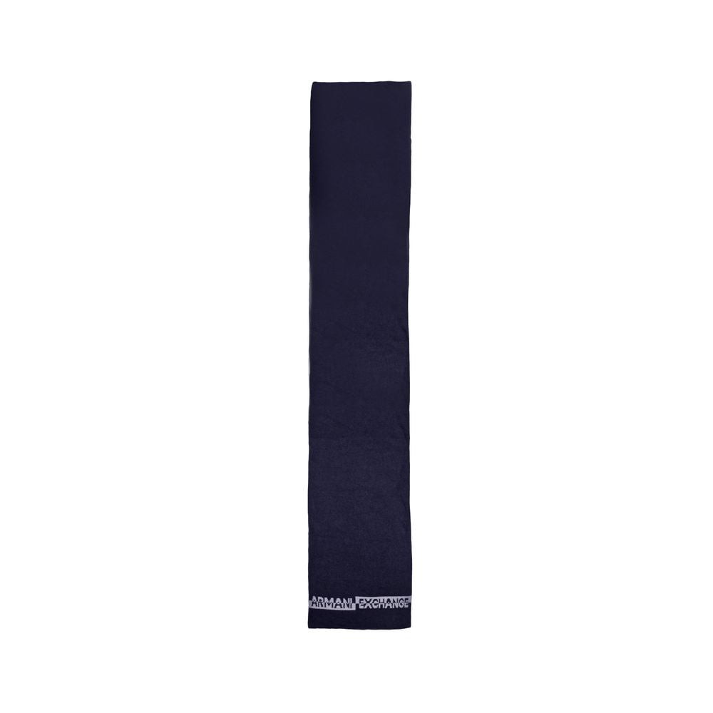 Sciarpa in poliammide blu Armani Exchange