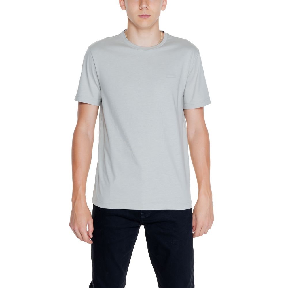 T-shirt in cotone grigio Calvin Klein