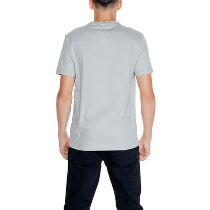 T-shirt in cotone grigio Calvin Klein