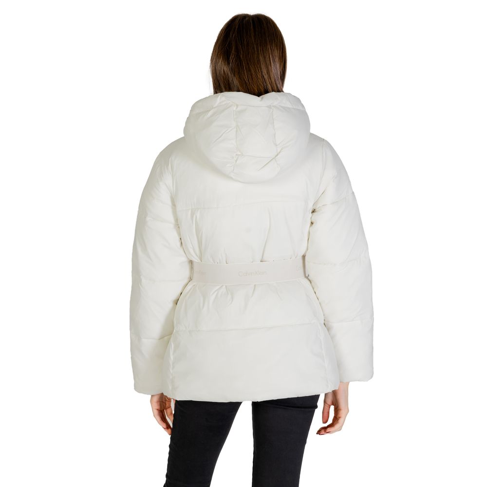 Calvin Klein Jeans Cream Nylon Jackets & Coat