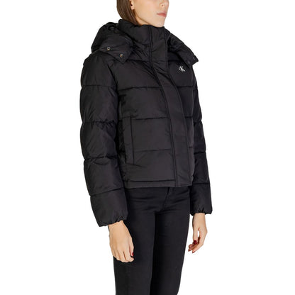 Calvin Klein Jeans Nero Poliestere Poliestere Giacche e Cappotti