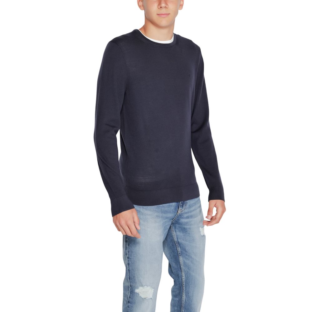 Calvin Klein Blue Wool Wool T-Shirt