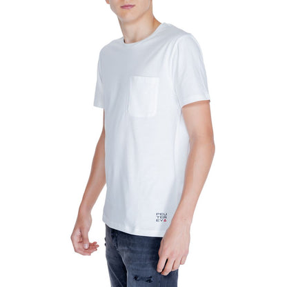 T-shirt in cotone bianco Peuterey