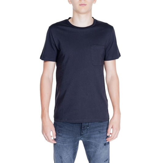 T-shirt in cotone nero Peuterey