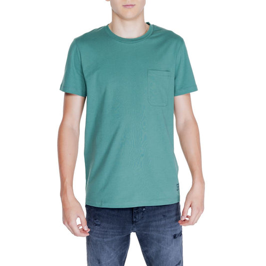 T-shirt in cotone verde Peuterey