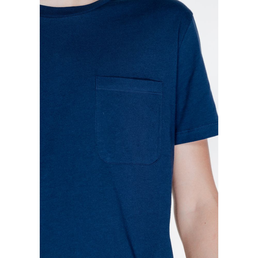 T-shirt in cotone blu Peuterey