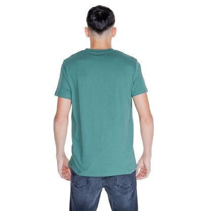 T-shirt in cotone verde Peuterey