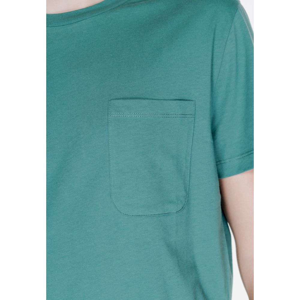 T-shirt in cotone verde Peuterey