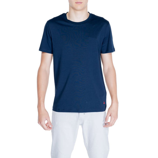 T-shirt in cotone blu Peuterey