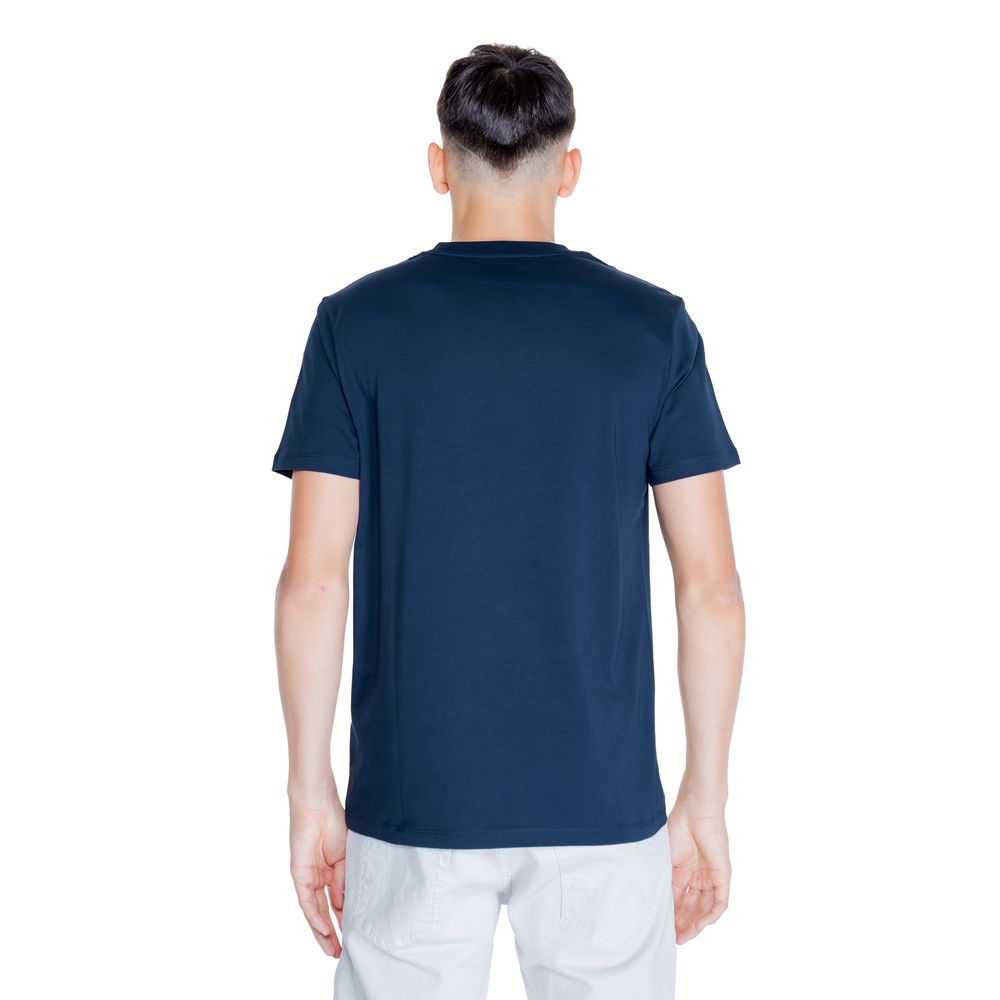 T-shirt in cotone blu Peuterey