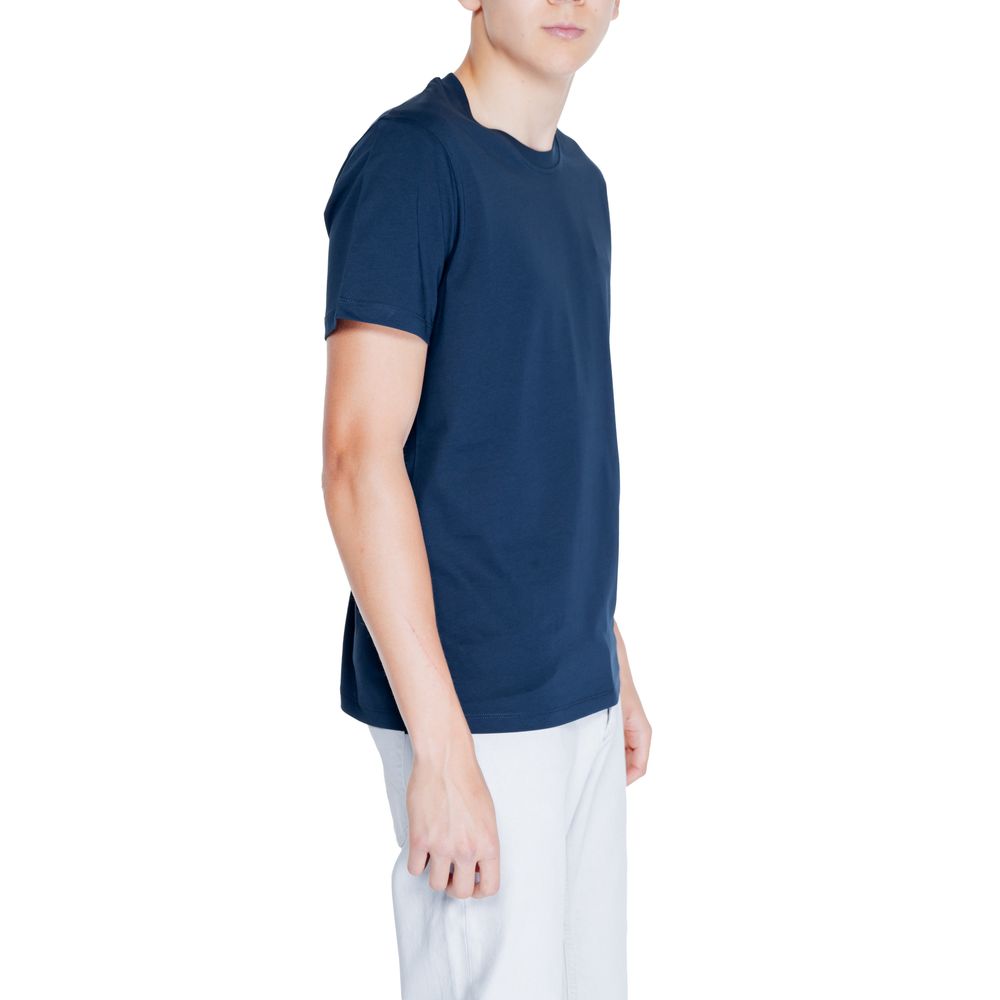 T-shirt in cotone blu Peuterey