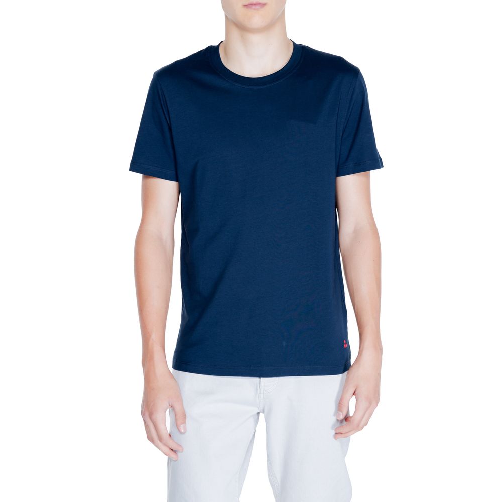 T-shirt in cotone blu Peuterey