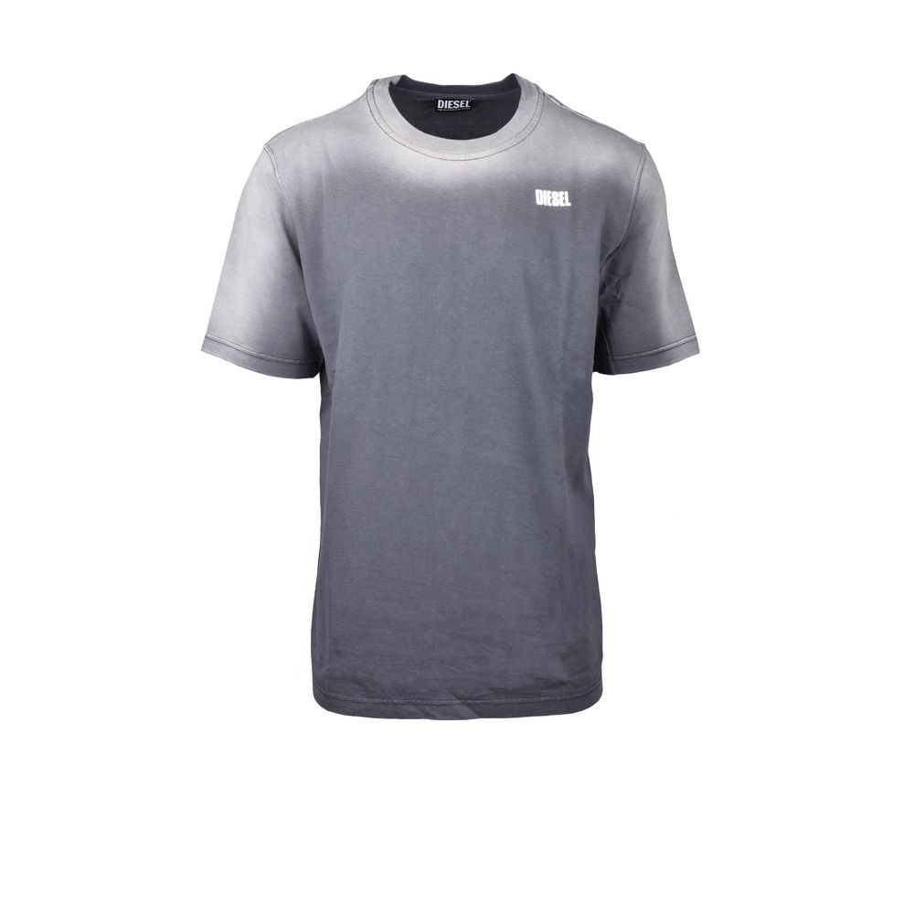 T-shirt in cotone grigio Diesel