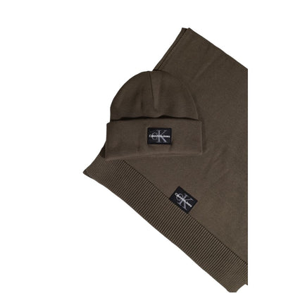 Calvin Klein Jeans Sciarpa di cotone marrone