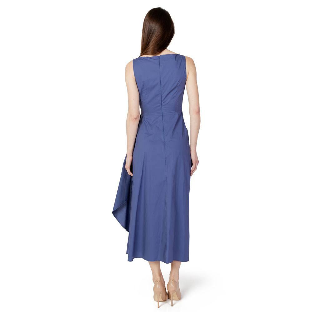 Sandro Ferrone Blue Cotton Dress