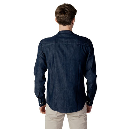 Peuterey Blue Cotton Shirt