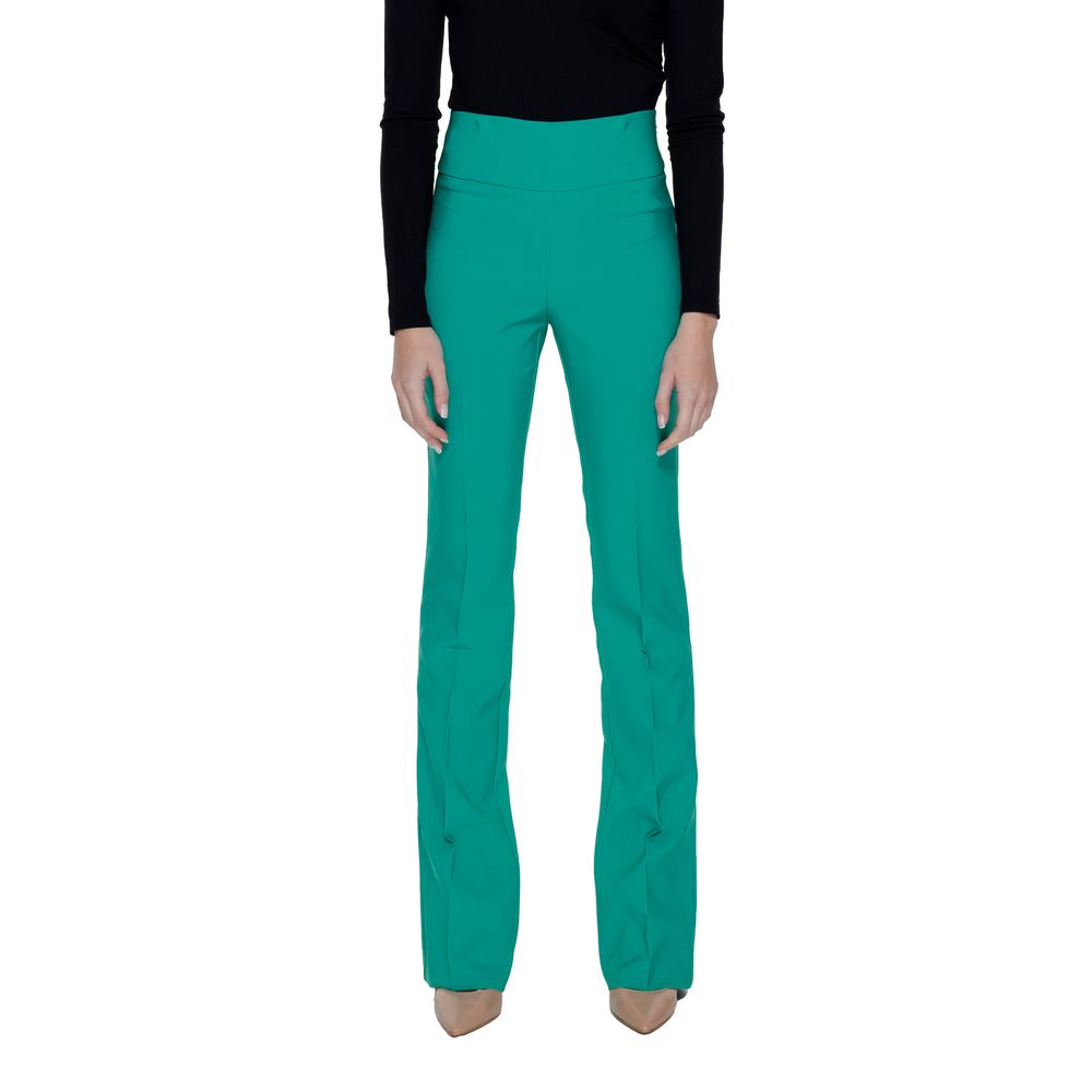 Sandro Ferrone Green Polyester Jeans & Pant