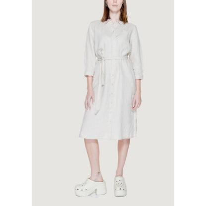 Street One Beige Linen Dress