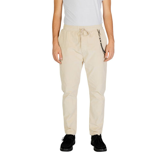 Gianni Lupo Jeans e Pantaloni in Cotone Crema