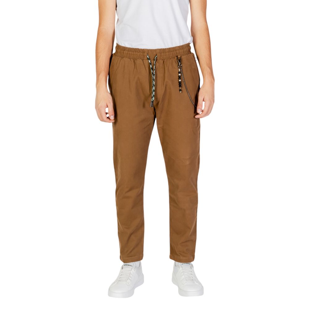 Gianni Lupo Jeans e Pantaloni in Cotone Marrone