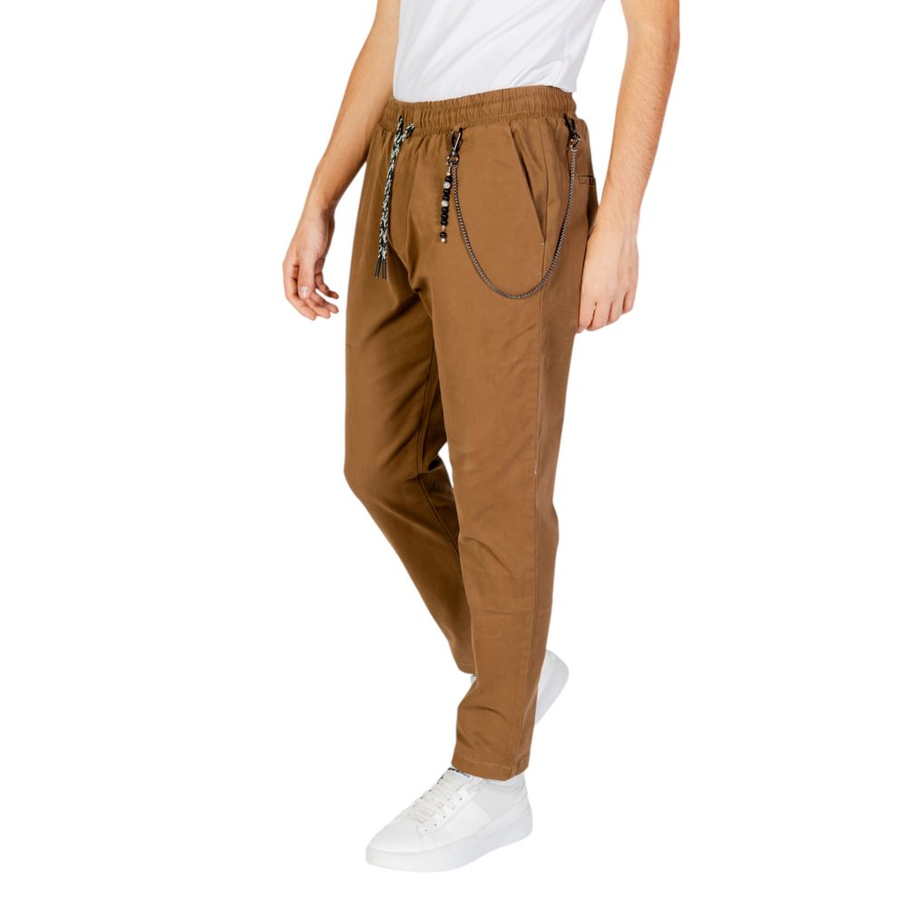 Gianni Lupo Jeans e Pantaloni in Cotone Marrone